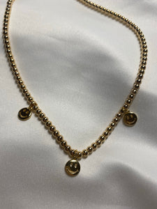 Plain Happy Beaded Necklace